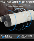 Air Cooled 800W CNC Spindle Motor 220V ER11 65mm, fan cooling system, ultra low noise display, 0-24000 RPM