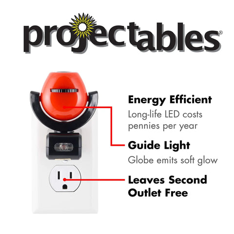 Cars Night Light Projector For Kids With Dusk To Dawn Sensor Plug In Night Light with energy efficient LED bulb on wall outlet