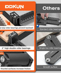 Thin Rip Jig For Table Saw With Dual Bearing Safety Rollers For Repetitive Narrow Strip Cuts Fits Three Eighths By Three Quarters Inch T Slot And One Quarter By Three Eighths Inch T Slot Works With Table Saw Band Saw And Router Table Delivers Smooth Feeds comparison of roller bearings