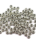 100 Pcs 6 mm Antique Silver Flying Saucer Spacer Beads European Style Metal Beads For Jewelry Making