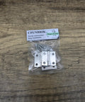 1.96 Inch Stainless Steel Folding Cabinet Hinges Kit, 4 Pack With 16 Screws, Rust Resistant Brushed Finish For DIY Cabinets