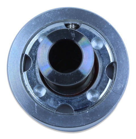 610DS Spherical No-Bind Rear Axle Housing And Rear Control Arm Del-Sphere Pivot Bushings Pair For Beefy Performance Suspension CNC 6061-T6 Aluminum Anodized 52100 Steel Spherical Ball Delrin Cups 304 Stainless Spacers Rebuildable Joints, front view