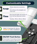 PIR Motion Sensor Light Switch With Smart Auto On Off, Occupancy And Vacancy Detection, adjustable settings close-up