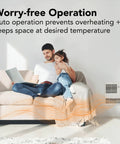 High Capacity Wall Heater With White Grille, 1000 Watts, 120 And 240 Volt, Energy Saving Heating Supplement in living room