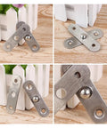 Stainless Steel Self Closing Reversible Door Hinge Hardware 360 Degree Rotating Pivot for Home Office Kitchen Bath
