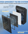 Replacement Filter H For Winix 5500-2 And AM80 Air Purifiers With True HEPA Filtration System Display