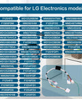 Washing Machine Multi Wire Motor Harness And Rotor Position Sensor Assembly Replacement For LG And Kenmore Washers 6877ER1016F And 6501KW2002A, Plug N Play Install, Durable Wiring Harness, Reliable Performance. Compatible LG models chart and wiring harness