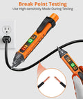 Non Contact Voltage Tester Pen Adjustable 12 To 1000 Volt Range For Quick Line Checks AC Voltage Detector With High And Low Sensitivity Easy To Use Safety Tool For Home DIY And Pros. testing outlet and wire