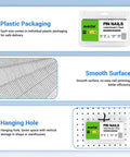 Heavy Hitter 23 Gauge Galvanized Pin Nails Assorted Full Set Micro Headless Finish Fasteners in plastic packaging for safe delivery.