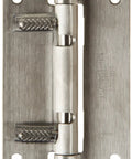 Lamp Quick Release Hinge With Screw Holes Satin Stainless Steel 304 Open Width 50mm Pin Diameter 6mm Height 75mm