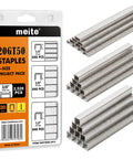 Built Tough T50 304 Stainless Steel Staples For Staple Gun, 2520 pieces in 1/4, 3/8, 1/2 inch sizes for marine upholstery.