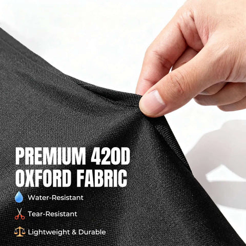 Close-up of premium 420D Oxford fabric used in Saturn 4 Ultra Resin 3D Printer Dust Cover With Drawstring And Side Pocket