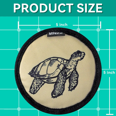 Beach Sand Remover Wipe Mitt For Easy Cleanup On The Go Family Friendly Sand Eraser Quick Dry Beach Day Essential Travel Must Have For Vacations And Cruises Towels Gear For All Ages, 5x5 inch size with turtle design
