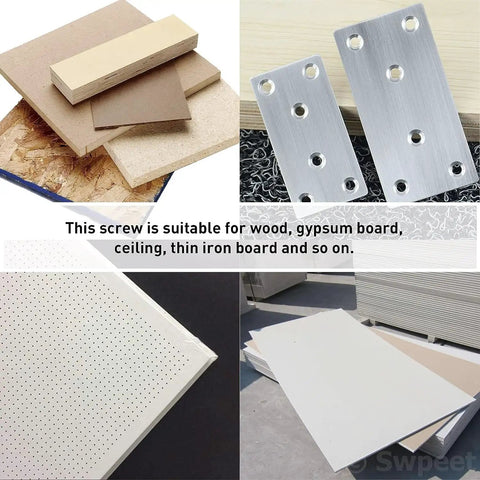 Various materials for Petal Nut Set 80 Pieces M4 M5 M6 Expansion Jack Nuts With Screws For License Plates and Hollow Wall Mounts