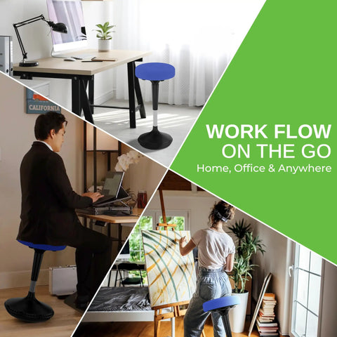Active Standing Desk Stool With Flexible Seating For Office And Classroom Ergonomic Wiggle Chair That Keeps You Moving