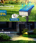 12 Pack Outdoor Solar Spotlight Lights IP65 Waterproof, Ultra Bright 800 Lumens, 30 LEDs, 4 Modes, Dusk To Dawn yard lighting