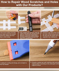 How to use Slick Vinyl Floor Repair Kit With Smart Heat Tool for wood scratches and holes restoration.