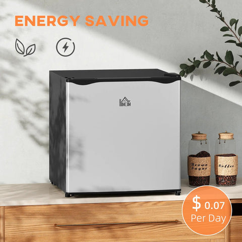 Keep Your Stash Ice Cold With This Sick 1.1 Cu Ft Countertop Freezer That Masters Tiny Spaces For Dorm Rooms And Apartments While Delivering Crisp Adjustable Cooling And Modern Silver Style on a wooden countertop.