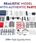 V8 Engine Model Kit That Runs Hands On STEM Build Your Own Mini V8 Engine For Adults And Ages 12 And Up parts display