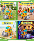 Hootie the Construction Truck Bubble Lawn Mower For Kids Ages 3 To 6 With Flashing Lights Automatic Bubbles Blower Toy outdoor and indoor activities.