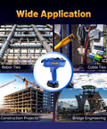 Electric Rebar Tier Gun For 8mm To 34mm Ties, Automatic Tie Tool displayed against construction and engineering applications