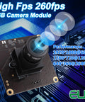2MP High Speed USB Camera Module For Computer And PC 1080p Full HD UVC Web Camera Board with CMOS OV4689 shown on circuit board