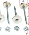 Beefy Heavy Duty Furniture Leveling Feet With 3 Inch Stem And Five Sixteenths By Eighteen Thread Adjustable Glides With T Nuts Set Of Four