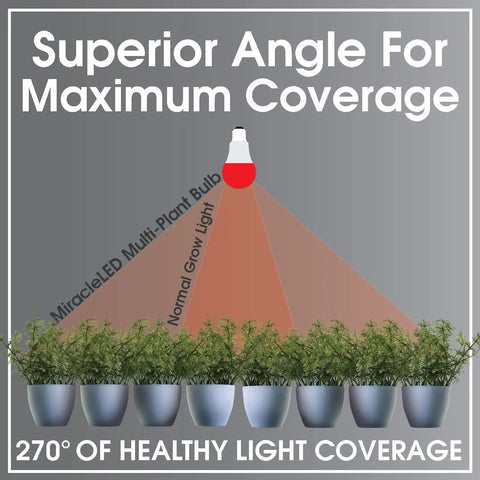 All In One Indoor Grow Light Kit superiority in maximum coverage angle over plants