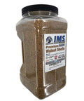 Plastic jar of ground walnut shell media grit 12/20 for tumbling, blasting or vibratory use, medium grit 5 lbs (2.3 kg)