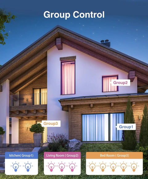 Color Changing A19 Smart Light Bulb E26 75W Equivalent, WiFi LED Bulb That Plays Nice With Alexa And Google Home No Hub Needed, Dimmable 2700K Warm White 800 Lumens 1 Pack Control From Anywhere