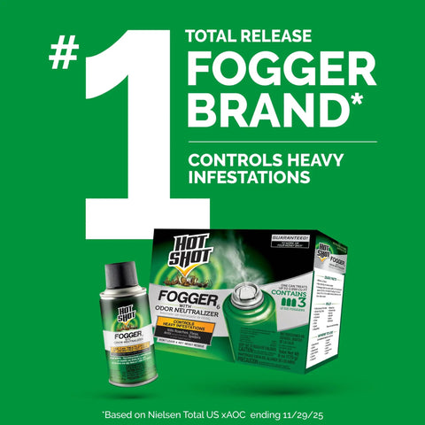 Savage Insect Killer Fogger With Odor Neutralizer Eliminates Hidden Bugs and Heavy Infestations Fast in a green packaging display.