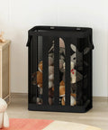 Ball Storage Organizer Basket For Garage, Gym, Or Playroom, Wall Mounted Or Freestanding Holder With Toys Inside