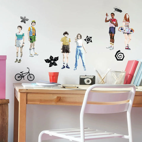 Stranger Things Peel And Stick Wall Decals Set With 17 Pieces Removable And Repositionable Without Residue For Any Smooth Surface