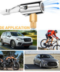 All Metal Lock On Air Chuck For Tire Inflation 90 Degree Locking Valve Chuck with vehicles and cyclist, wide application
