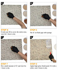 Applying Granite Countertop Paint Kit For Kitchen And Bathroom Brown Finish With High Gloss Topcoat DIY steps with sponge and roller.