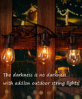 72 Ft Outdoor String Lights Kit With 30 Edison Style Bulbs And 24 Hanging Sockets Heavy Duty Weatherproof Commercial Grade Lighting