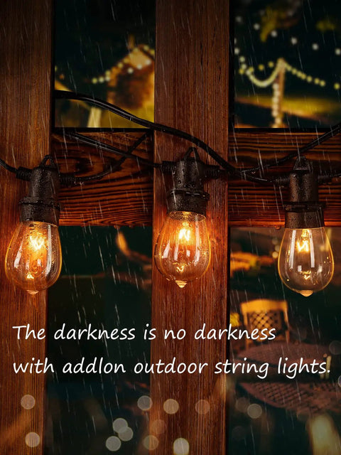72 Ft Outdoor String Lights Kit With 30 Edison Style Bulbs And 24 Hanging Sockets Heavy Duty Weatherproof Commercial Grade Lighting