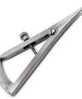 Castroviejo Straight Caliper 0-20mm Surgical Caliper 3.25 Inch Stainless Steel Pro Grade Dental Measuring Tool For Precision Procedures ISO 9001 CE FDA Certified High Polish Finish, 0-20 mm scale
