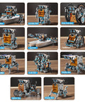 Grid of 12 solar-powered robots from the Solar Powered STEM Robotics Kit For Kids Aged 8 To 13 Build 12 Solar Robots Educational Science Experiment Set For Boys And Girls A Fun Hands On Learning Toy For 8 9 10 11 12 13 Year Olds Gray