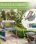 2-In-1 Garden Kneeler And Work Seat That Converts Between Kneeling And Sitting, shown folded with tool bag on top.