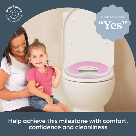 Hella Comfy Toddler Potty Training Seat With Soft Cushioned Support Smooth Transition To Big Kid Toilet Easy Wipe Down Surface Fits Round Or Elongated Bowls Total Parenting Must Have Game Changer