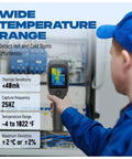 Person using All In One Thermal Imaging Camera For Pros And DIYers With 320 By 240 Screen in an electrical inspection
