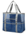Big Mesh Beach Bag For Fam Trips Fits Four To Six Towels Water Bottles Sunscreen And Gear Nine Pockets For Anti Chaos