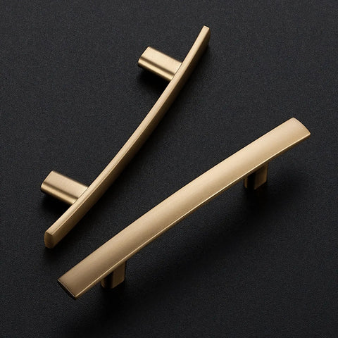 15 Pack Solid 3 Inch Center Hole Curved Bar Cabinet Handles and About Five Inch Length Black Drawer Pulls for Kitchen Cabinets