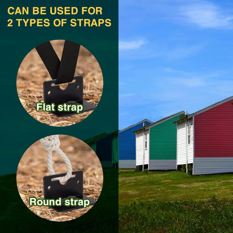 24 Inch Ground Anchors With Screws Brackets And Drill Adapter For Earth Anchors Heavy Duty Storage Shed And Swing Set Kits Wind Resistant Up To 1000 Lbs Per Anchor Reliable Outdoor Anchor System