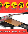 13 Inch Pro Laminate Floor Cutter For Wide Boards Up To 330mm Cuts VCT LVT SPC PVC LVP WPC Rubber Floors And Rigid Core Vinyl Plank Great For DIY Enthusiasts And Pros with no electricity or noise use indoors