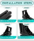 Installation steps for 20 Piece 4040 Aluminum Extrusion Profile Heavy Duty Connector Kit with corner brackets and T-slot nuts.