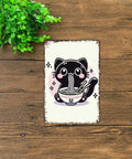 Funny Vintage Metal Sign With Kawaii Cat Eating Ramen Noodle Lover Tin Sign Poster For Home Room Garage Office Decor 8 By 12 Inch Great Gift For Cat Lovers And Ramen Fans Totally Easy Mount Wall Art Aluminum