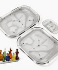 Two Pack Clear Acrylic Fridge Lazy Susan Organizer With 360 Degree Rotating Turntable for kitchen pantry storage, showing three sizes