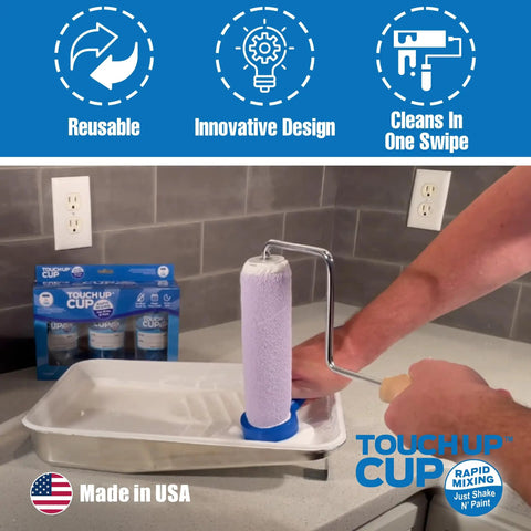 Roller Saver Paint Cleaner Tool For Home Projects Quick Clean Of Roller Sleeves No Mess Cleanup Painters Scraper As Seen On Shark Tank 1 Pack Durable Grip Designed To Cut Paint Waste And Speed Up Cleanup After Every Coat